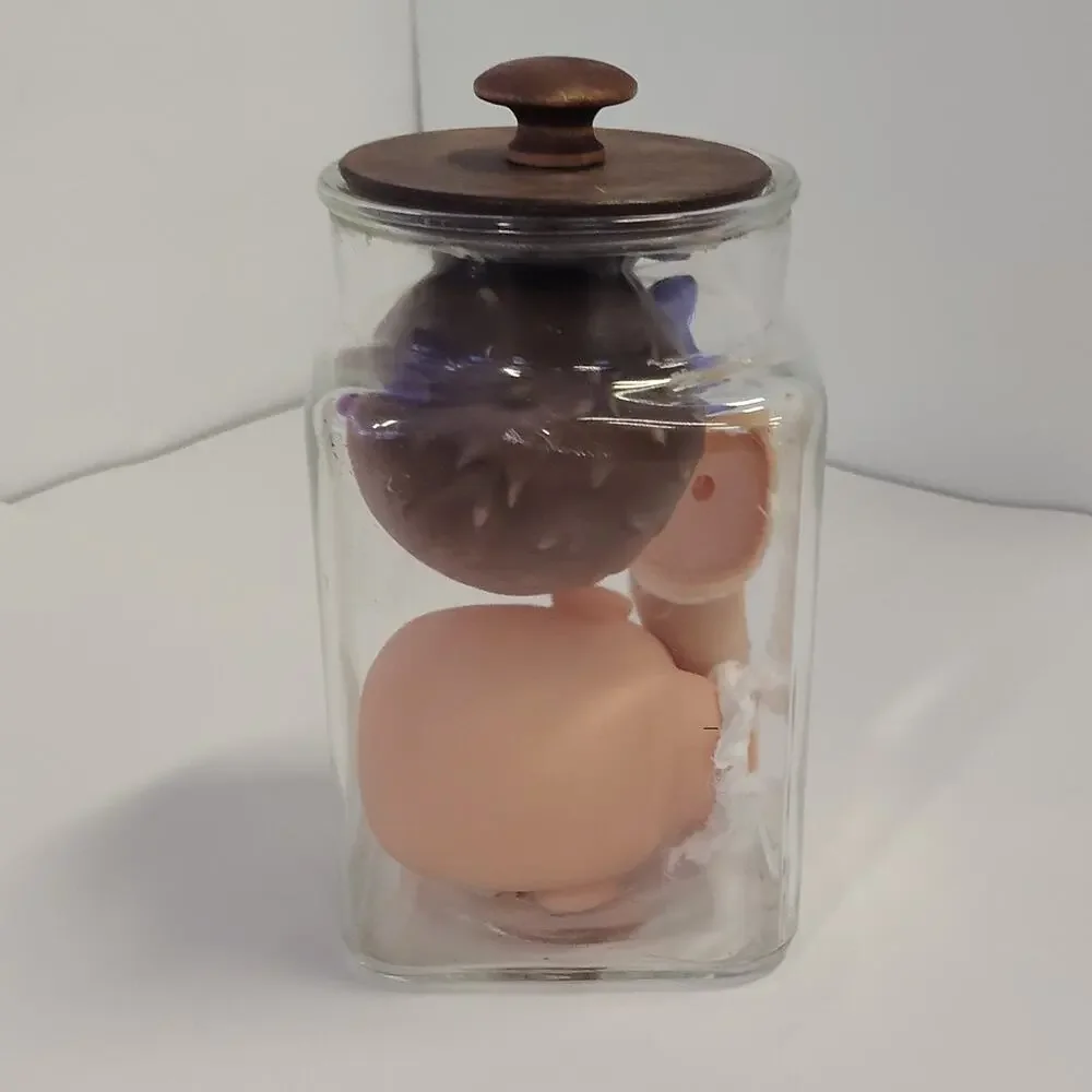 Doll Parts in Jar Oddity Decor 8